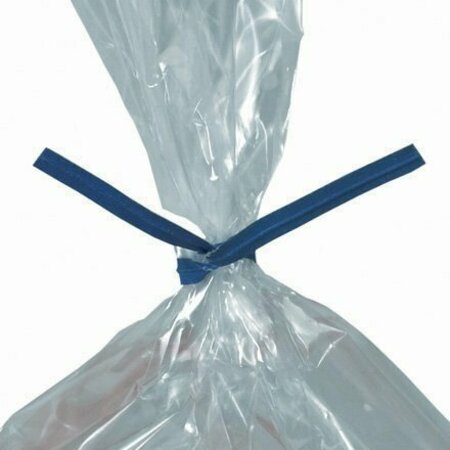 BSC PREFERRED 10 x 5/32'' Blue Paper Twist Ties, 2000PK PBT10B